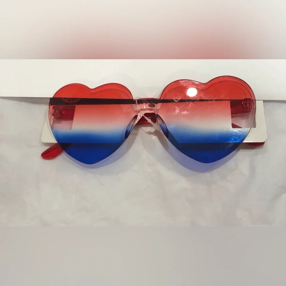 Red white and blue‎ memorial day labor day fourth of july patriotic sunglasses
